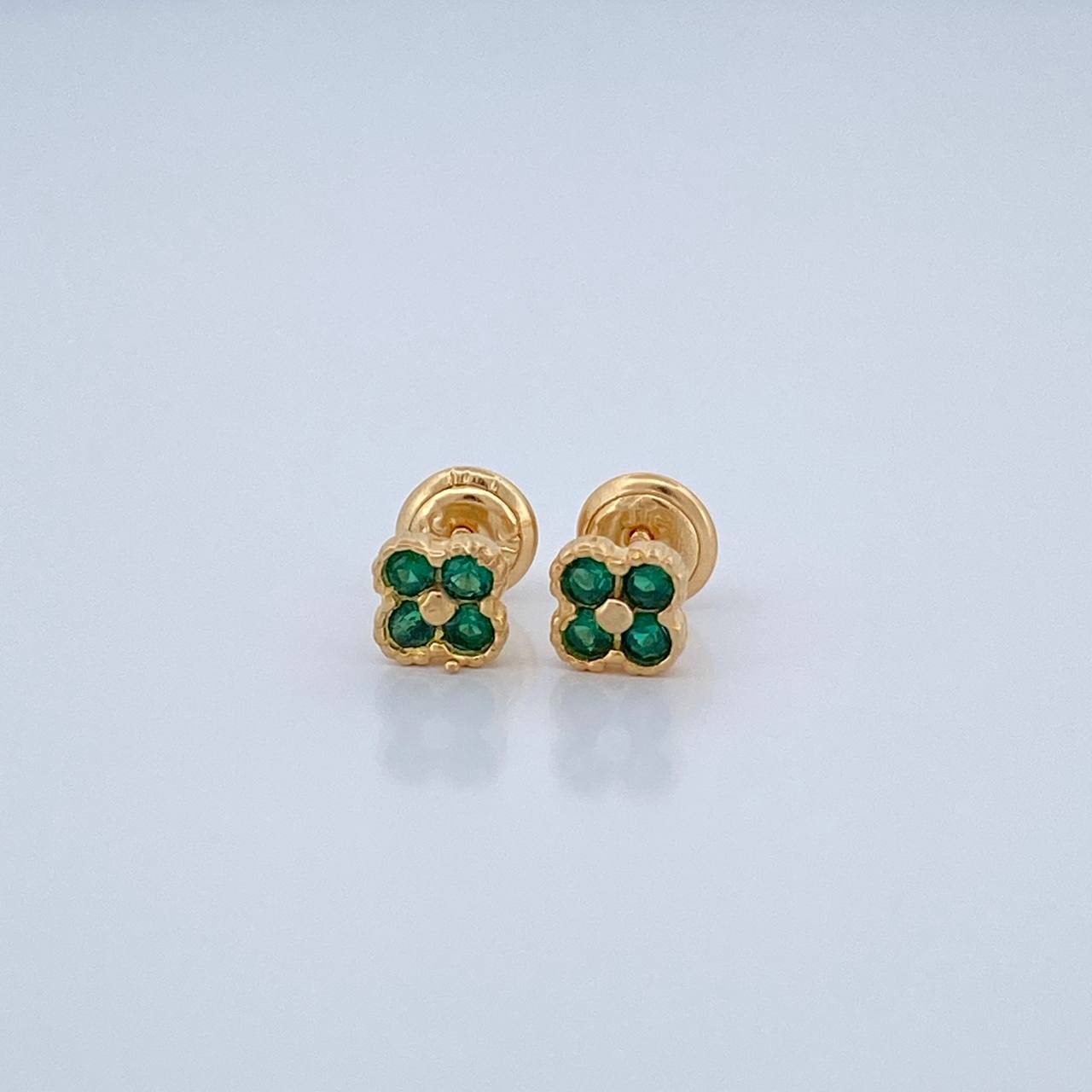 Topos Trebol 1.05gr / 5.32mm Oro Amarillo 18K &