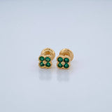 Topos Trebol 1.05gr / 5.32mm Oro Amarillo 18K &