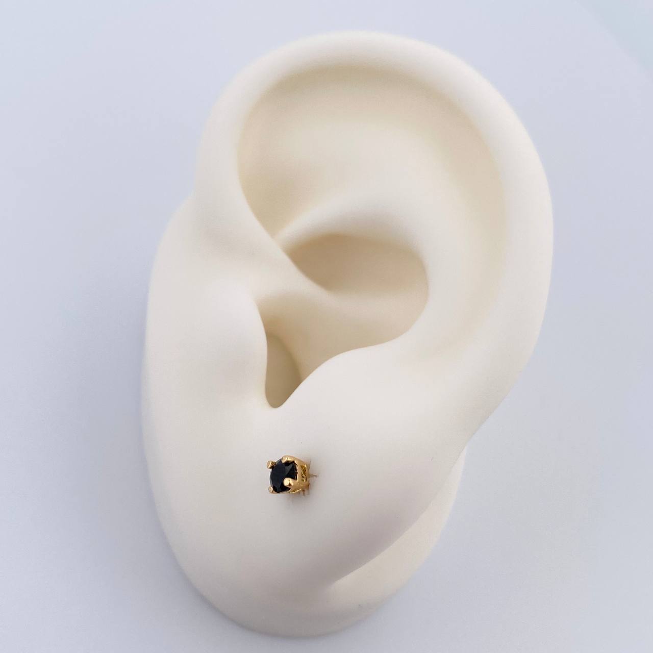 Topos Cuatro Garras 0.65gr / 3.65mm Oro Amarillo 18K &