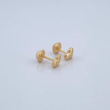 Topos Corazon 0.55gr / Troquelados Oro Amarillo 18K &