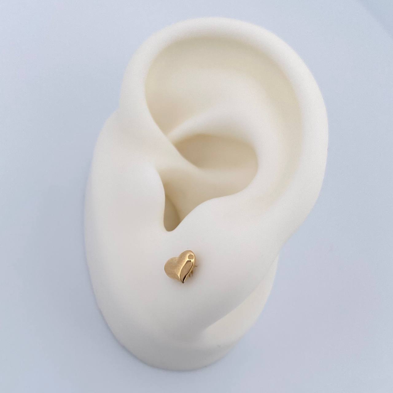 Topos Corazon 0.55gr / Troquelados Oro Amarillo 18K &