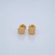 Stud Earrings Clover VCyA 0.55gr / 5.3mm Yellow Gold 18K &