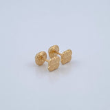 Stud Earrings Clover VCyA 0.55gr / 5.3mm Yellow Gold 18K &