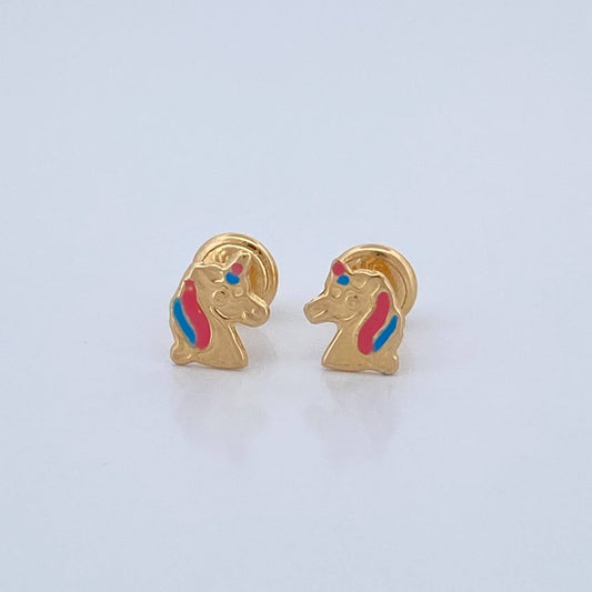 Topos Unicornio 0.55gr / 6.12mm Oro Amarillo 18K &
