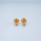 Bezel Stud Earrings 0.4gr / 2.2mm Yellow Gold 18K &