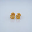 Stud Earrings Clover 0.85gr / 4.7mm 18K Yellow Gold %