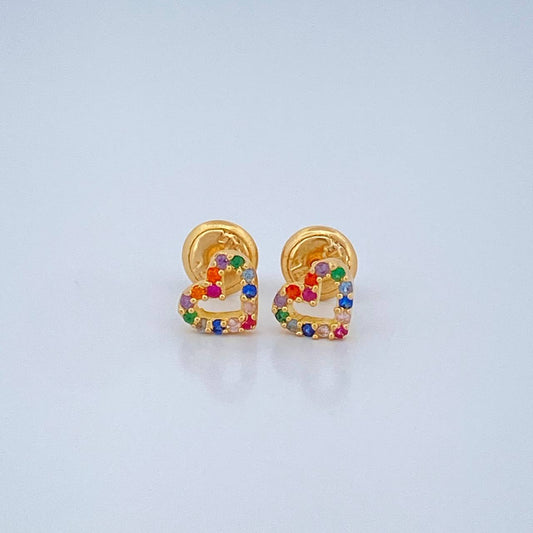 Topos Corazon 0.8gr / 5mm Oro Amarillo 18K %