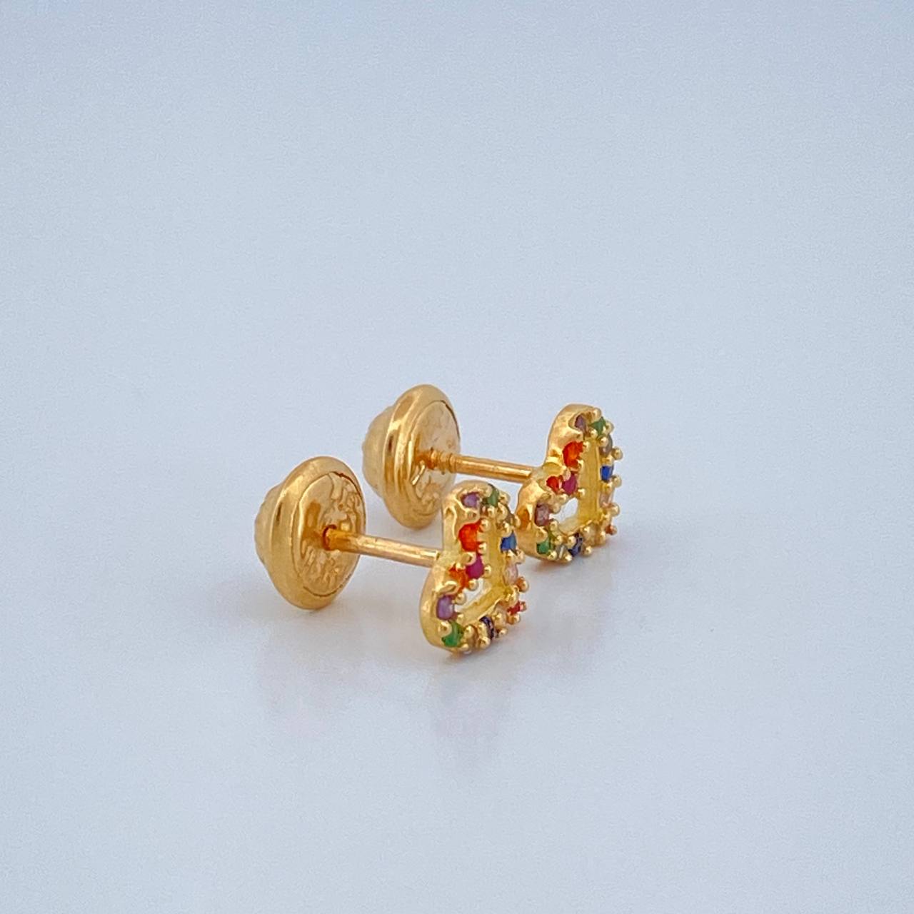 Topos Corazon 0.8gr / 5mm Oro Amarillo 18K %