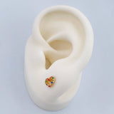 Topos Corazon 0.8gr / 5mm Oro Amarillo 18K %