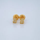Stud Earrings TS 0.65gr / Yellow Gold 18K &