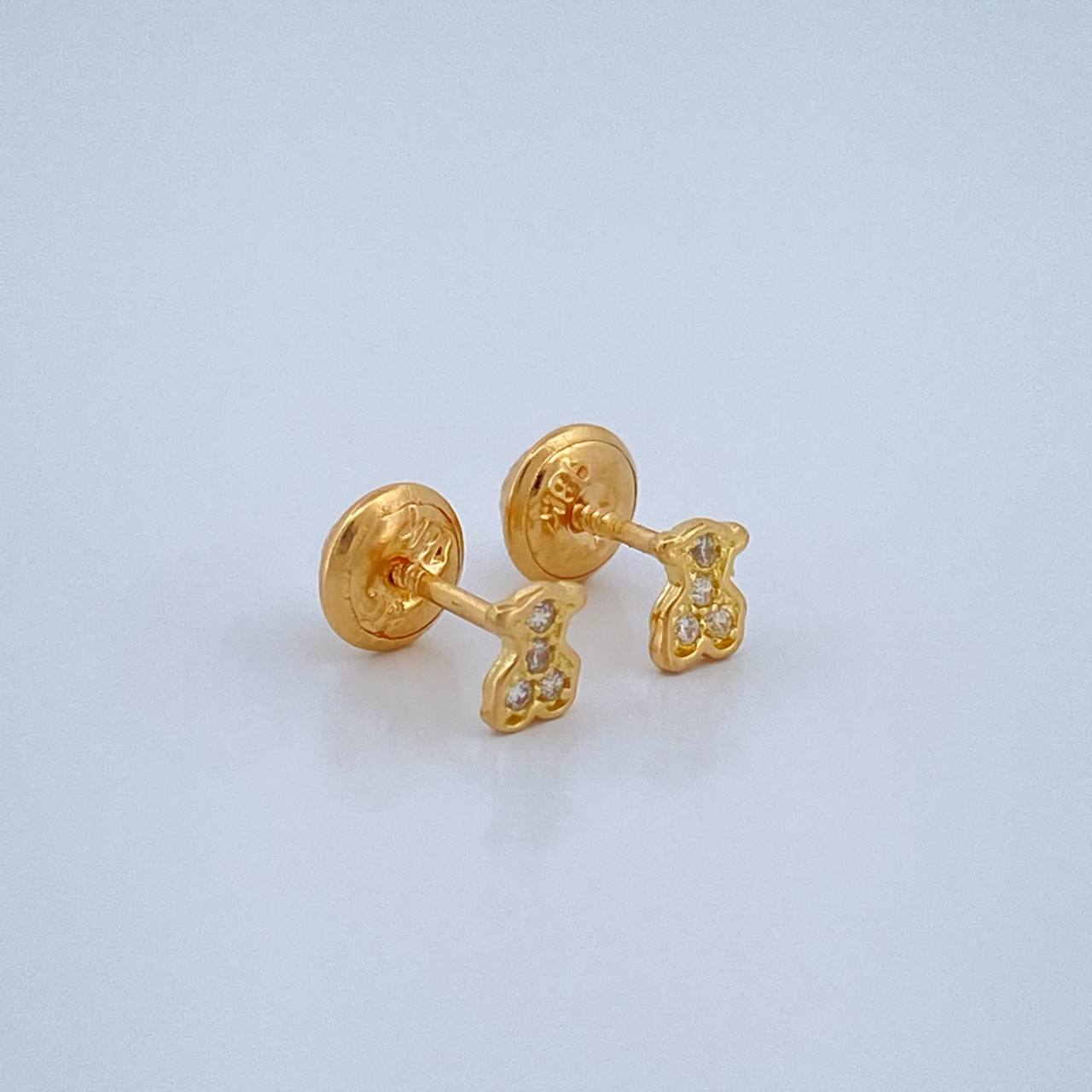 Stud Earrings TS 0.65gr / Yellow Gold 18K &