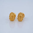 Stud Earrings Silhouette Virgin Guadalupe 0.65gr / 18K Yellow Gold %