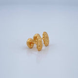 Stud Earrings Silhouette Virgin Guadalupe 0.6gr / 18K Yellow Gold %