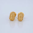 Stud Earrings Silhouette Virgin Guadalupe 0.6gr / 18K Yellow Gold %