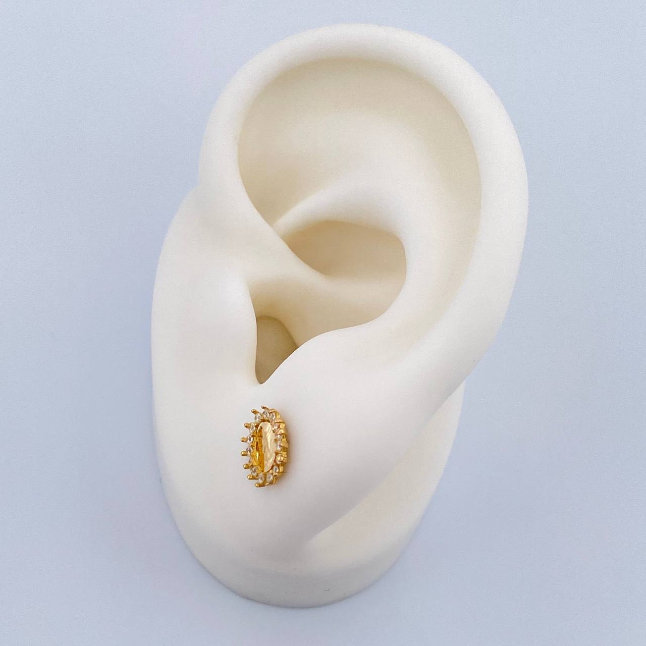 Topos Virgen Guadalupe 0.85gr / 6.35mm Oro Amarillo 18K &