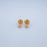 Topos Bola Lisa 0.45gr / 3mm Oro Amarillo 18K %