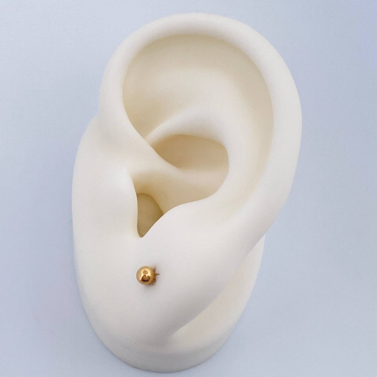 Topos Bola Lisa 0.4gr / 3mm Oro Amarillo 18K %