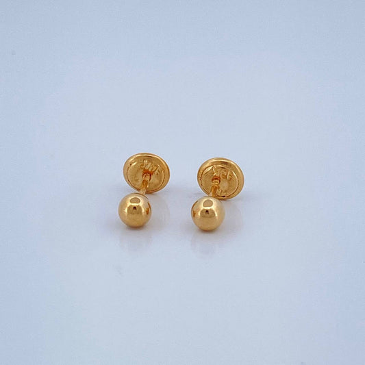 Topos Bola 0.55gr / 5mm Oro Amarillo 18K &