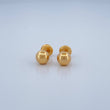 Stud Earrings Bead 0.65gr / 6mm 18K Yellow Gold %