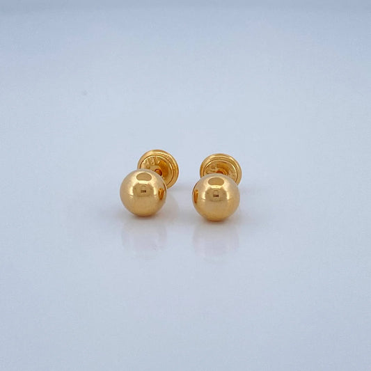 Topos Bola 0.65gr / 6mm Oro Amarillo 18K %