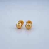 Stud Earrings Bead 0.65gr / 6mm 18K Yellow Gold %