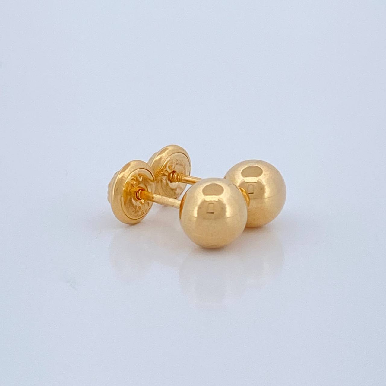 Topos Bola Lisa 0.6gr / 6mm Oro Amarillo 18K %