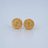 Saint Benedict Stud Earrings 0.75gr / 8.28mm Yellow Gold 18K &