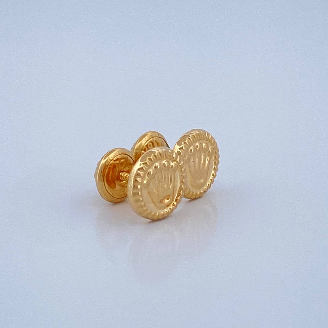 Stud Earrings Crown 0.7gr / Yellow Gold 18K &