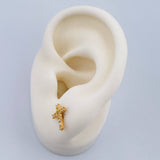 Topos Cruz 0.9gr / 1/2 in / Oro Amarillo 18K %