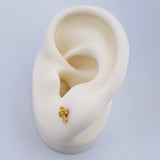 Topos Cruz 0.65gr / 1/4 in / Oro Amarillo 18K %