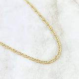 Cadena Lumachina 4.45gr / 23 1/2 in / 2.5mm Oro Amarillo +3 18K *