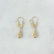 Candongas Lagrima 0.85gr / 1 1/4 in / Oro Amarillo 18K