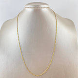 Figaro Chain 1.3gr / 45cm / 1.6mm Yellow Gold +1 18K ©