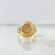 Circle Signet Ring 1.75gr / T7 3/4 / 18K Three Golds *