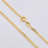 Cadena Cubana 3.3gr / 17 3/4 in / 2.3mm Oro Amarillo +1 18K *