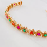 Pulso Tennis Halo 13.85g / 7 3/4 in / 6.14mm Oro Rosa 18K