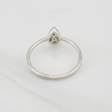 Anillo Gota Diamantes 0.17pts 1.8g / T6 3/4 Oro Blanco 18K