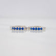 Candongas Carril Tupido Diamantes 0.18pts 1.1g / 1/2 in Oro Blanco 18K