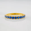 Anillo Churumbela Zafiros 0.68pts 2.1g / T6 3/4 Oro Amarillo 18K