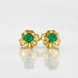 Topos Cuatro Garras Esmeraldas 0.12pts 0.7g / in / 2.64mm Oro Amarillo 18K