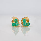 Topos Corazon Esmeraldas 0.24pts 0.9g / in / 4.98mm Oro Amarillo 18K
