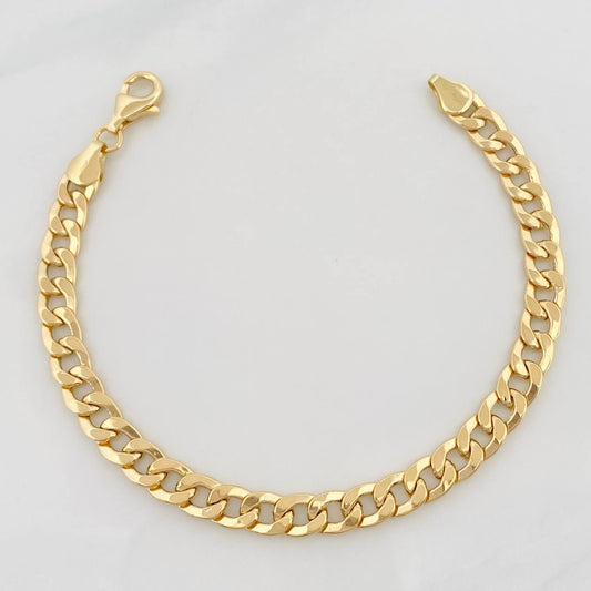 Pulso Cubano 7.05g / 7 3/4 in / 6.46mm Oro Amarillo 18K