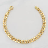 Pulso Cubano 7.05g / 7 3/4 in / 6.46mm Oro Amarillo 18K