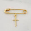 Dije Gancho Cruz 0.8g / 3/4 in Oro Amarillo 18K