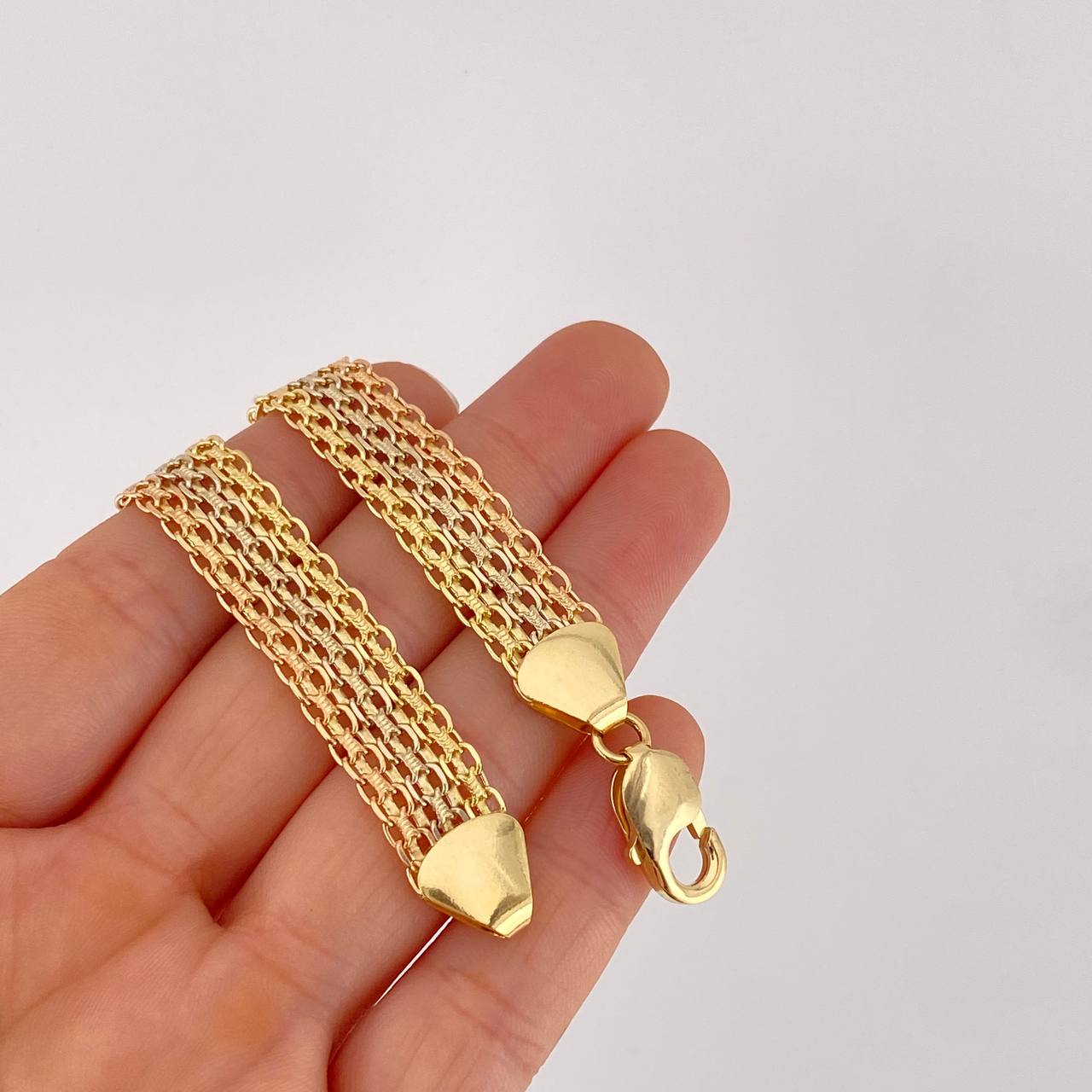Pulso Chino 20g / 8 1/4 in / 11.2mm Tres Oros 18K