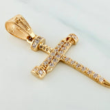 Pendant Nail Cross 2.25 g / 1 1/4 in 18K Yellow Gold