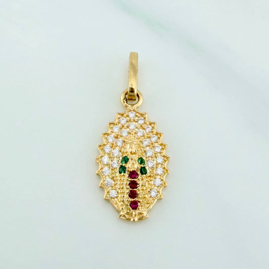 Dije Virgen Guadalupe 1.15 g / 3/4 in Oro Amarillo 18K