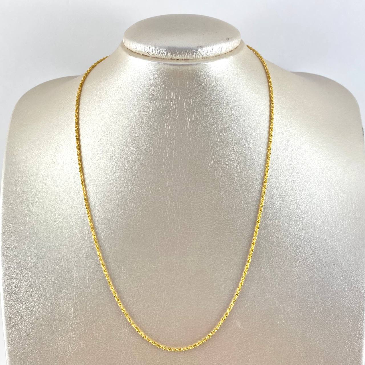 Cadena Lazo 2.15gr / 50cm / 1.6mm Oro Amarillo +3 18K