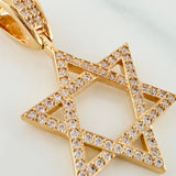 Dije Estrella De David 2.45 g / 1 1/4 in Oro Amarillo 18K