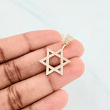 Dije Estrella De David 2.45 g / 1 1/4 in Oro Amarillo 18K